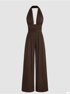 Cider Halter Neck Jumpsuit